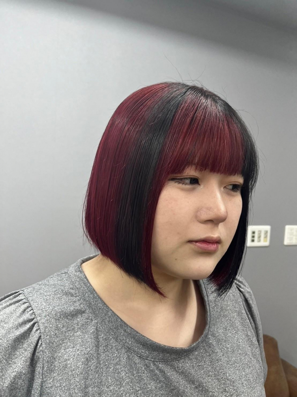 丸顔さんにぴったりのマッシュ