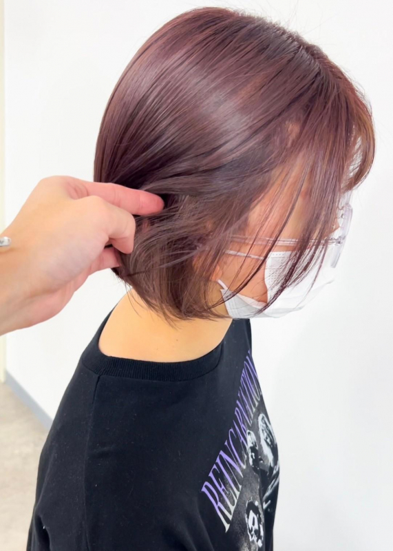 前髪センター分けの簡単セット方法