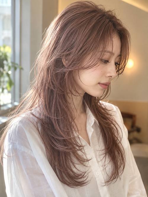 ロングウルフのヘアスタイルイメージ