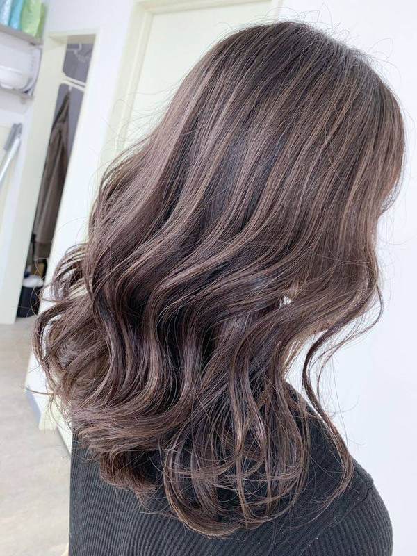ラベンダーブラウンのロング