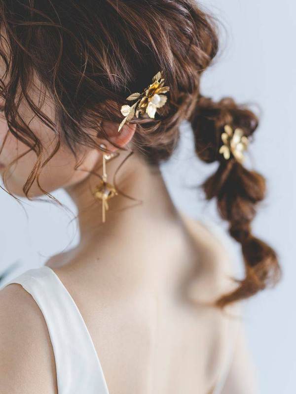 編みおろしヘアアレンジ