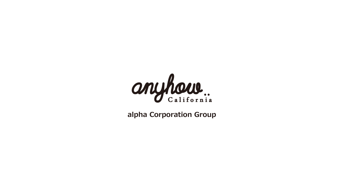 ロゴ　株式会社alpha［Hair＋Make　anyhow］
